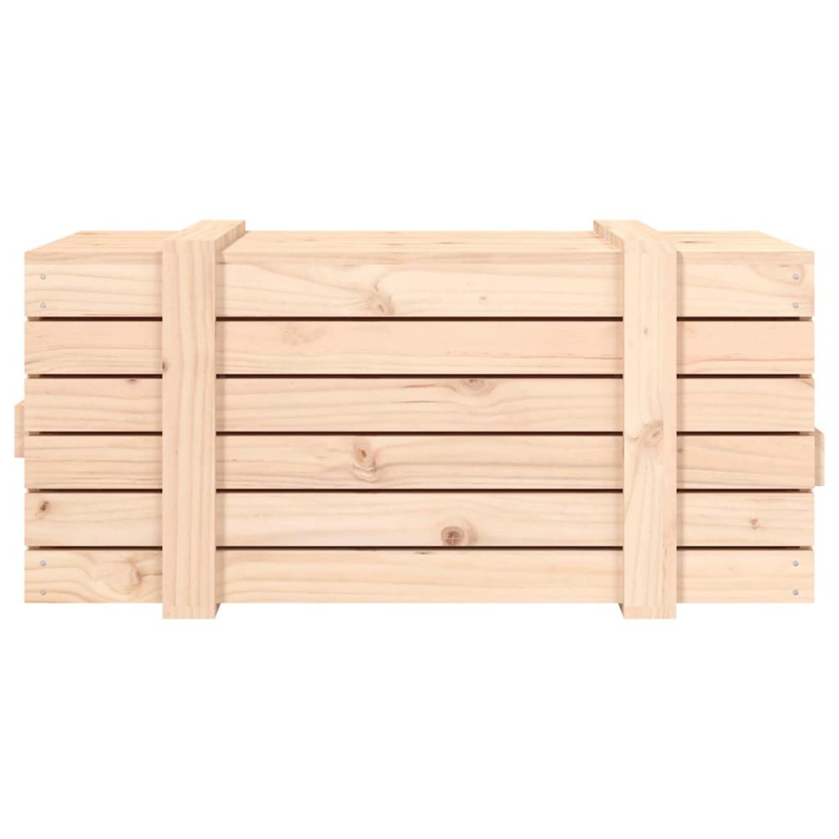 vidaXL Κουτί Αποθήκευσης 91x40,5x42 εκ. από Μασίφ Ξύλο Πεύκου