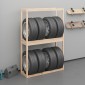 vidaXL Ραφιέρα Ελαστικών 120 x 40 x 180 εκ. από Μασίφ Ξύλο Πεύκου