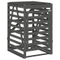 vidaXL Αποθ. Τροχήλατου Κάδου Γκρι 84x90x128,5 εκ. Μασίφ Ξύλο Πεύκου