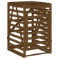 vidaXL Αποθ. Τροχήλατου Κάδου Μελί 84x90x128,5 εκ. Μασίφ Ξύλο Πεύκου