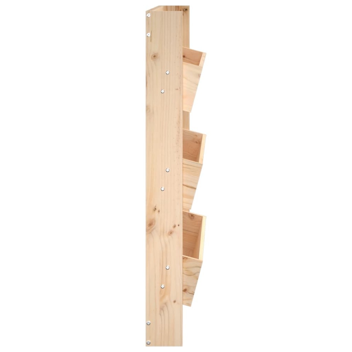 vidaXL Ζαρντινιέρα Τοίχου 3 Επιπέδων 60x18,5x110 εκ. Μασίφ Ξύλο Πεύκου