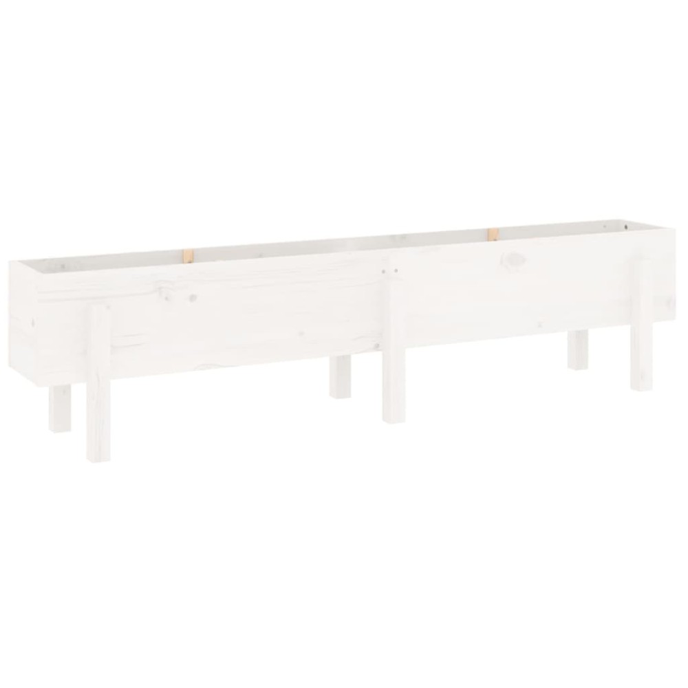 vidaXL Ζαρντινιέρα Υπερυψωμένη 160 x 30 x 38 εκ. από Μασίφ Ξύλο Πεύκου