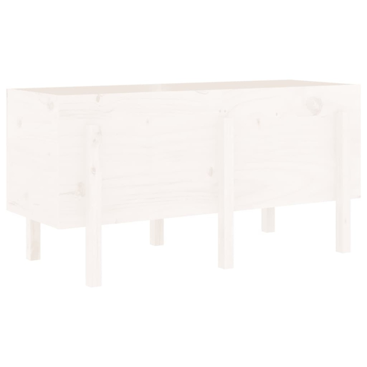 vidaXL Ζαρντινιέρα Υπερυψωμένη 121 x 50 x 57 εκ. από Μασίφ Ξύλο Πεύκου