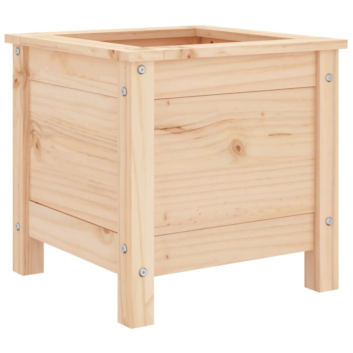 vidaXL Ζαρντινιέρα Κήπου 40 x 40 x 39 εκ. από Μασίφ Ξύλο Πεύκου