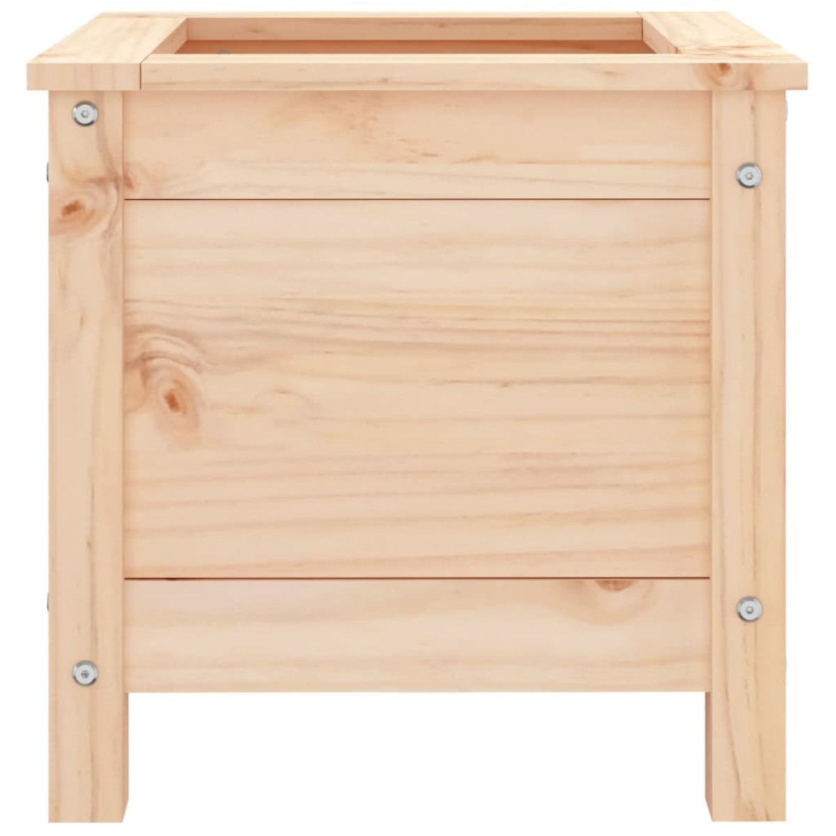 vidaXL Ζαρντινιέρα Κήπου 40 x 40 x 39 εκ. από Μασίφ Ξύλο Πεύκου