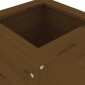 vidaXL Ζαρντινιέρα Μελί 40 x 40 x 78 εκ. από Μασίφ Ξύλο Πεύκου