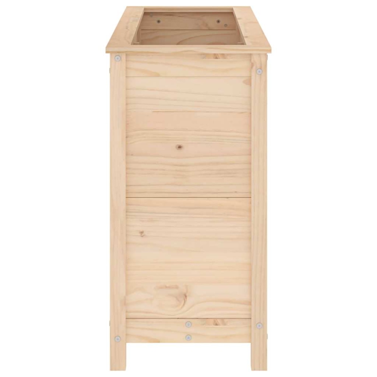 vidaXL Ζαρντινιέρα Υπερυψωμένη 119,5x40x78 εκ. από Μασίφ Ξύλο Πεύκου