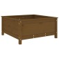 vidaXL Ζαρντινιέρα Μελί 82,5 x 82,5 x 39 εκ. από Μασίφ Ξύλο Πεύκου