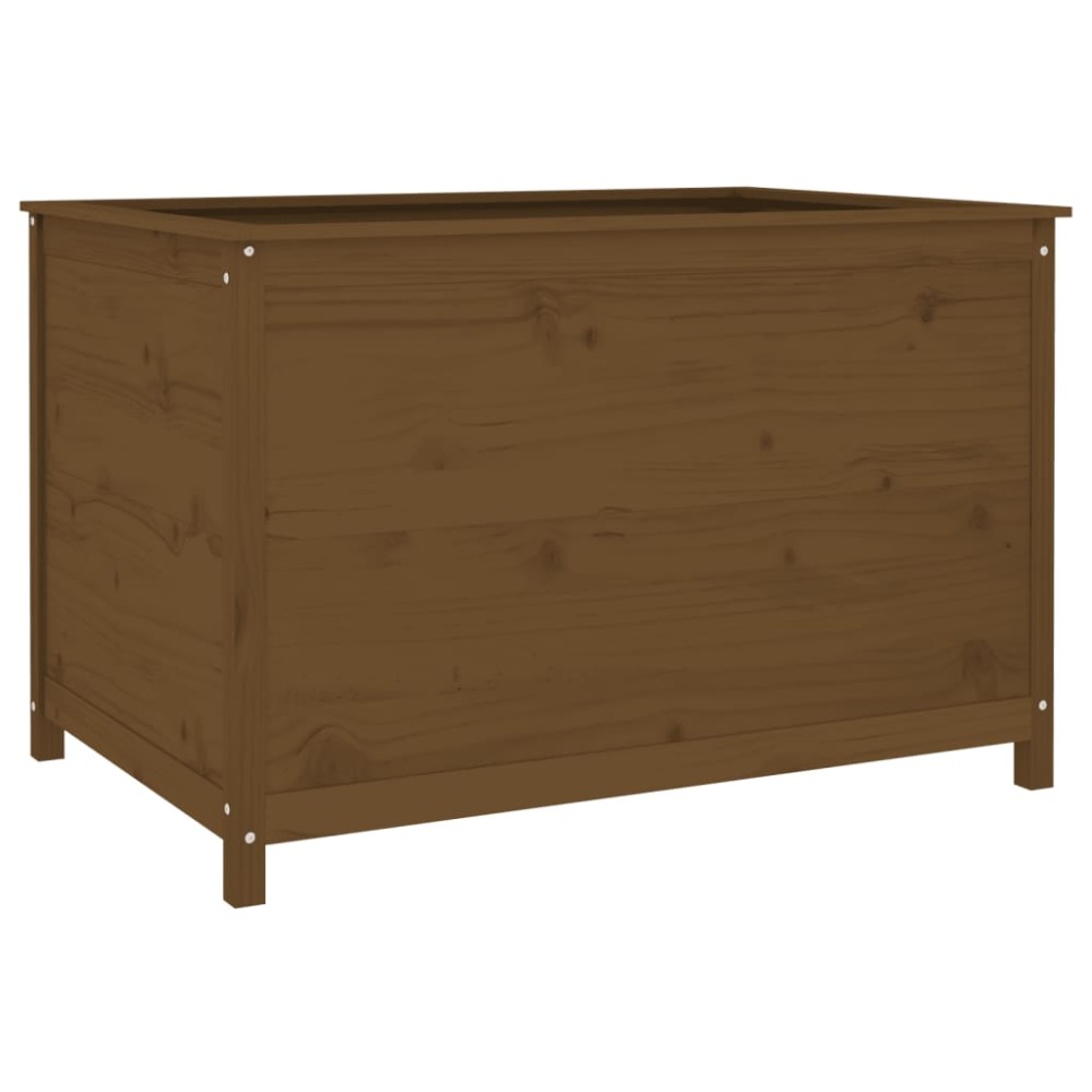 vidaXL Ζαρντινιέρα Υπερυψωμένη Μελί 119,5x82,5x78 εκ. από Μασίφ Πεύκο
