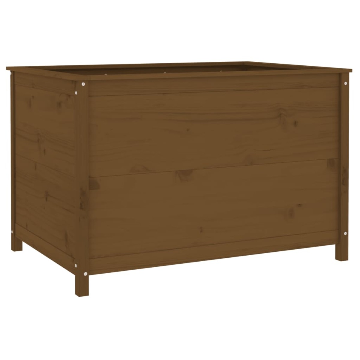 vidaXL Ζαρντινιέρα Υπερυψωμένη Μελί 119,5x82,5x78 εκ. από Μασίφ Πεύκο