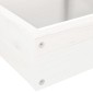vidaXL Ζαρντινιέρα 4 Επιπέδων Λευκή 80,5x79x36 εκ. Μασίφ Ξύλο Πεύκου