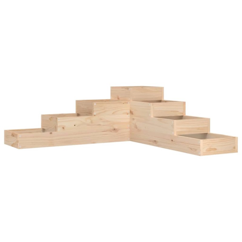 vidaXL Γλάστρα Κήπου 4 Επιπέδων 106x104,5x36 εκ. από Μασίφ Ξύλο Πεύκου