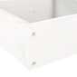 vidaXL Ζαρντινιέρα 4 Επιπέδων Λευκή 106x104,5x36 εκ. Μασίφ Ξύλο Πεύκου