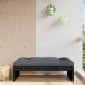 vidaXL Υποπόδιο Κήπου Μαύρο 120 x 80 εκ. από Μασίφ Ξύλο Πεύκου