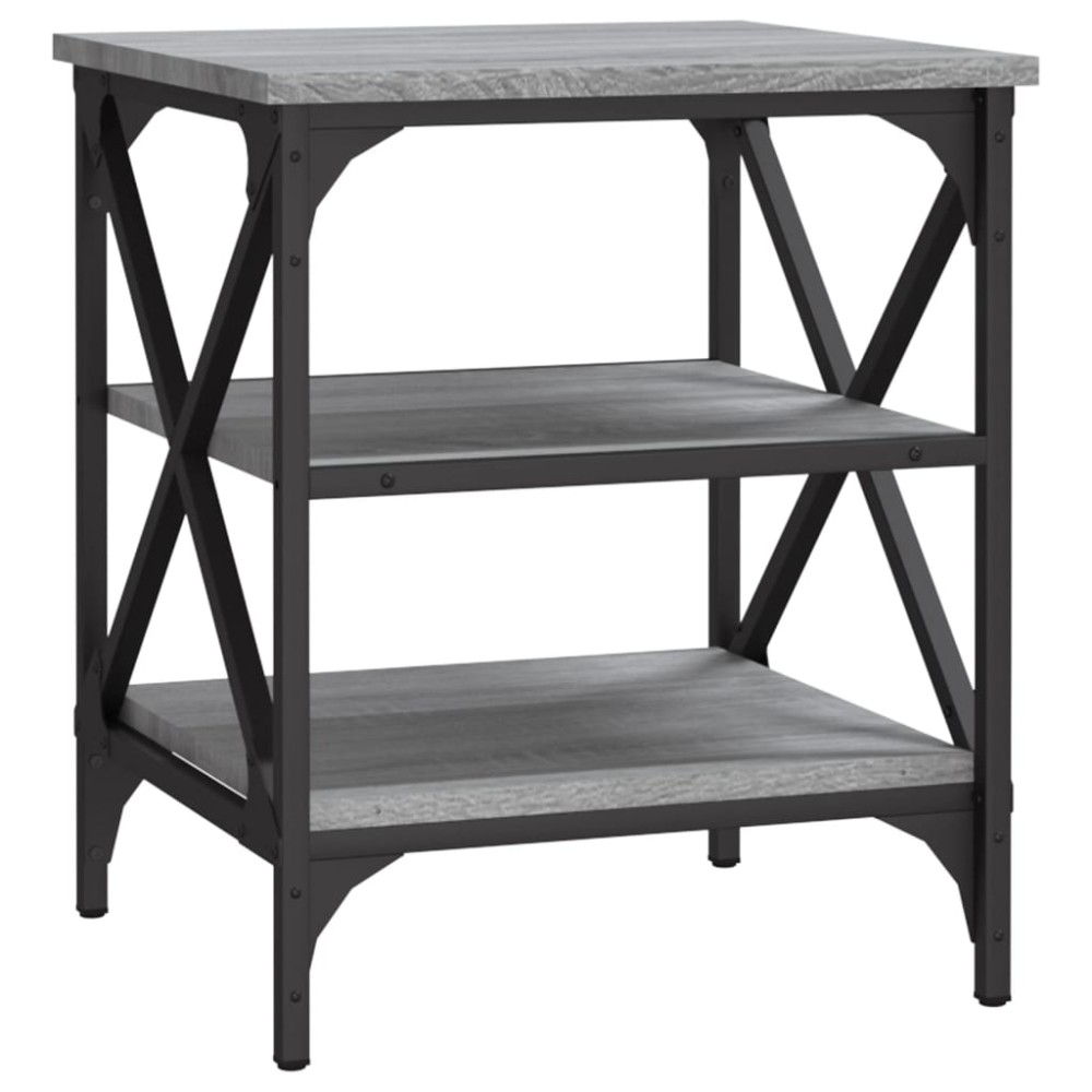 vidaXL Βοηθητικό Τραπέζι Γκρι Sonoma 40x42x50 εκ. Επεξεργασμένο Ξύλο