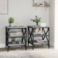 vidaXL Βοηθητικά Τραπέζια 2 τεμ. Γκρι Sonoma 40x42x50 εκ. Επεξ. Ξύλο