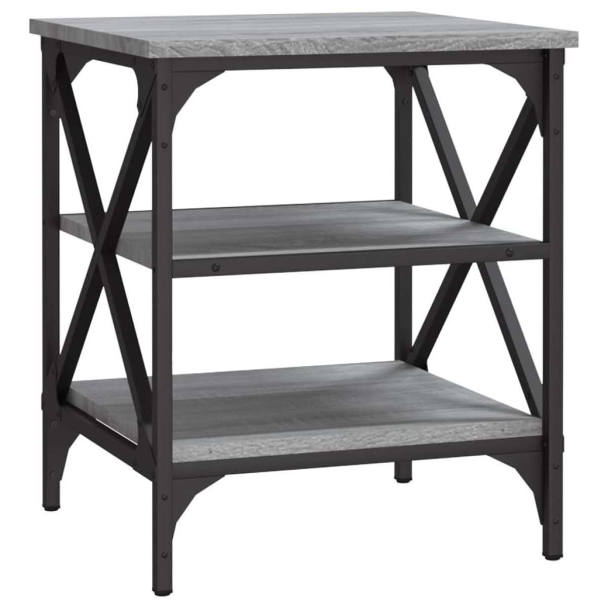 vidaXL Βοηθητικά Τραπέζια 2 τεμ. Γκρι Sonoma 40x42x50 εκ. Επεξ. Ξύλο