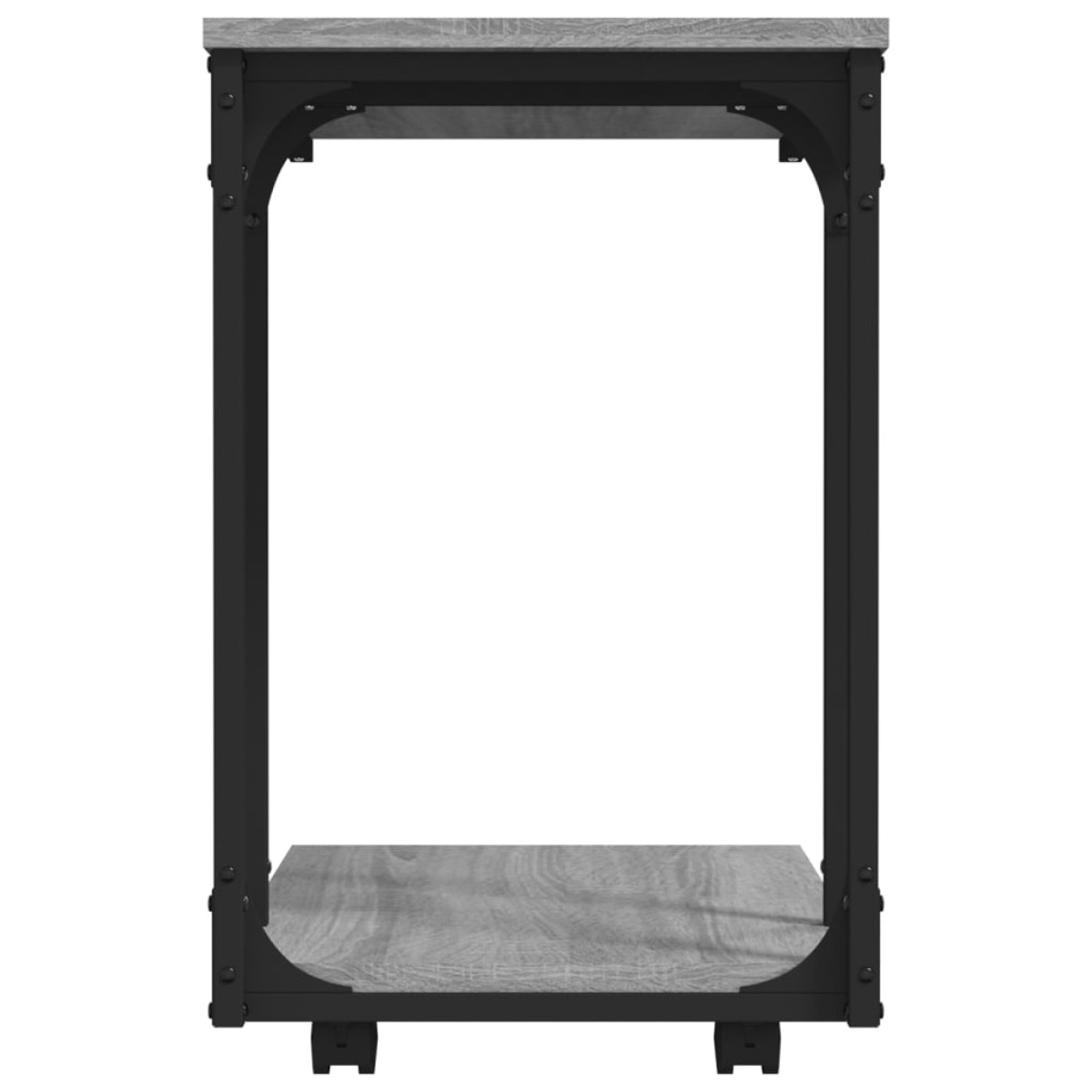 vidaXL Βοηθητικό Τραπέζι με Ρόδες Γκρι Sonoma 50x35x55,5 εκ Επεξ. Ξύλο