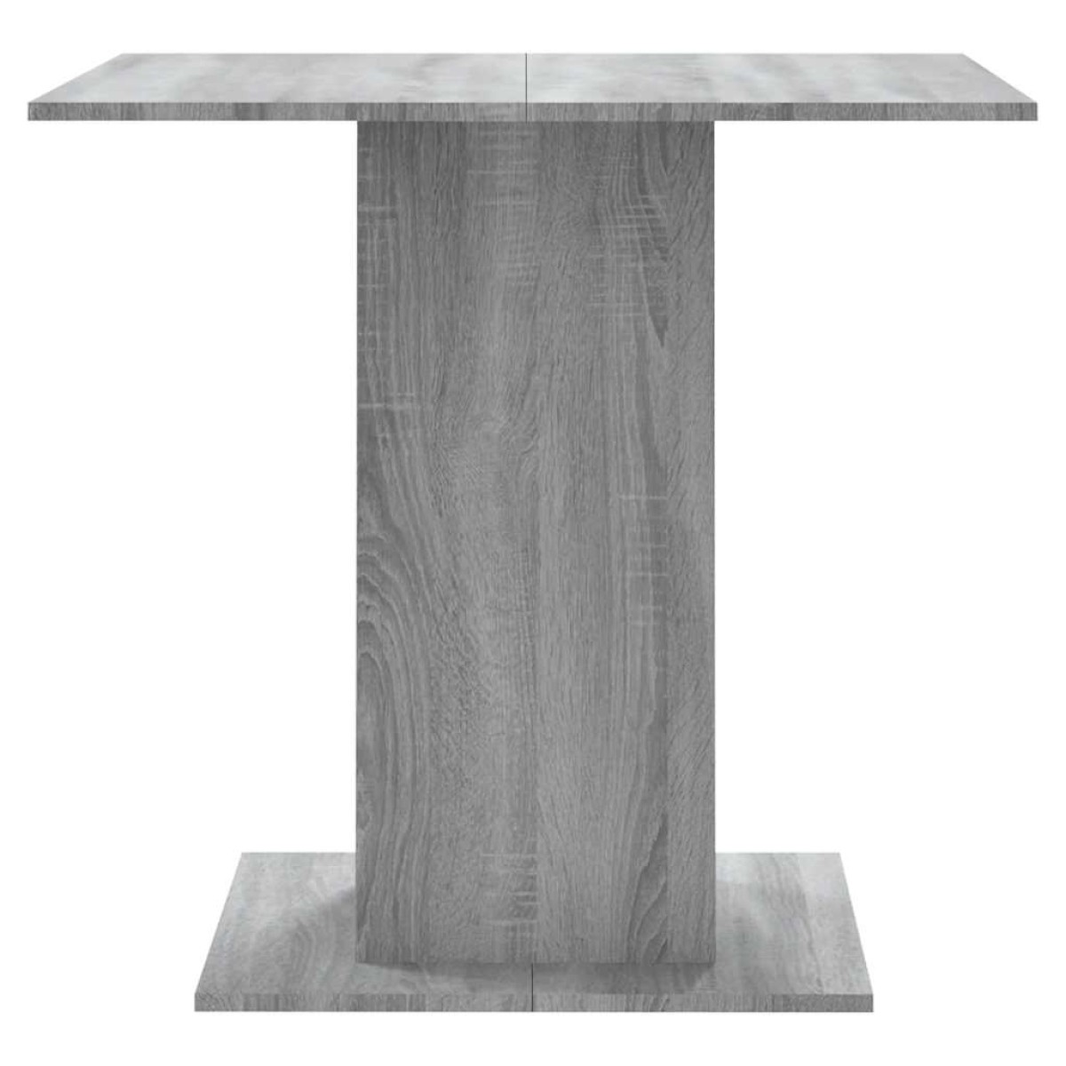 vidaXL Τραπεζαρία Γκρι Sonoma 80x80x75 εκ. από Επεξεργασμένο Ξύλο