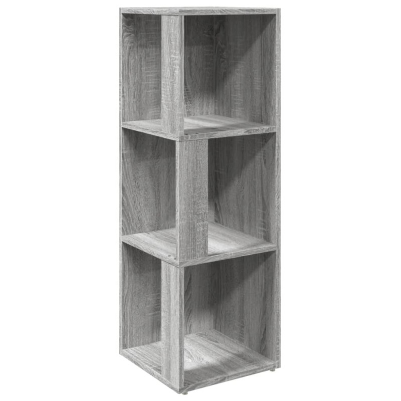 vidaXL Γωνιακό Έπιπλο Γκρι Sonoma 33x33x100 εκ. από Επεξεργ. Ξύλο