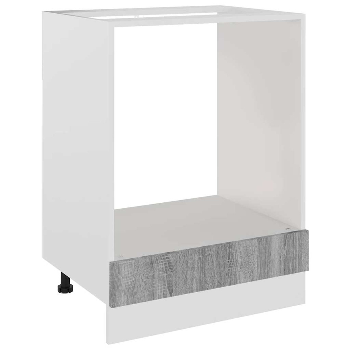 vidaXL Ντουλάπι Φούρνου Γκρι Sonoma 60x46x81,5 εκ. Επεξεργασμένο Ξύλο