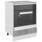 vidaXL Ντουλάπι Φούρνου Γκρι Sonoma 60x46x81,5 εκ. Επεξεργασμένο Ξύλο