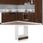 vidaXL Ντουλάπι Φούρνου Καφέ Δρυς 60x46x81,5 εκ. Επεξεργ. Ξύλο