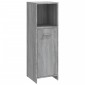 vidaXL Ντουλάπι Μπάνιου Γκρι Sonoma 30x30x95 εκ. Επεξεργασμένο Ξύλο