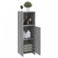 vidaXL Ντουλάπι Μπάνιου Γκρι Sonoma 30x30x95 εκ. Επεξεργασμένο Ξύλο