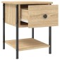 vidaXL Κομοδίνο Sonoma Δρυς 34 x 35,5 x 45 εκ. από Επεξεργασμένο Ξύλο