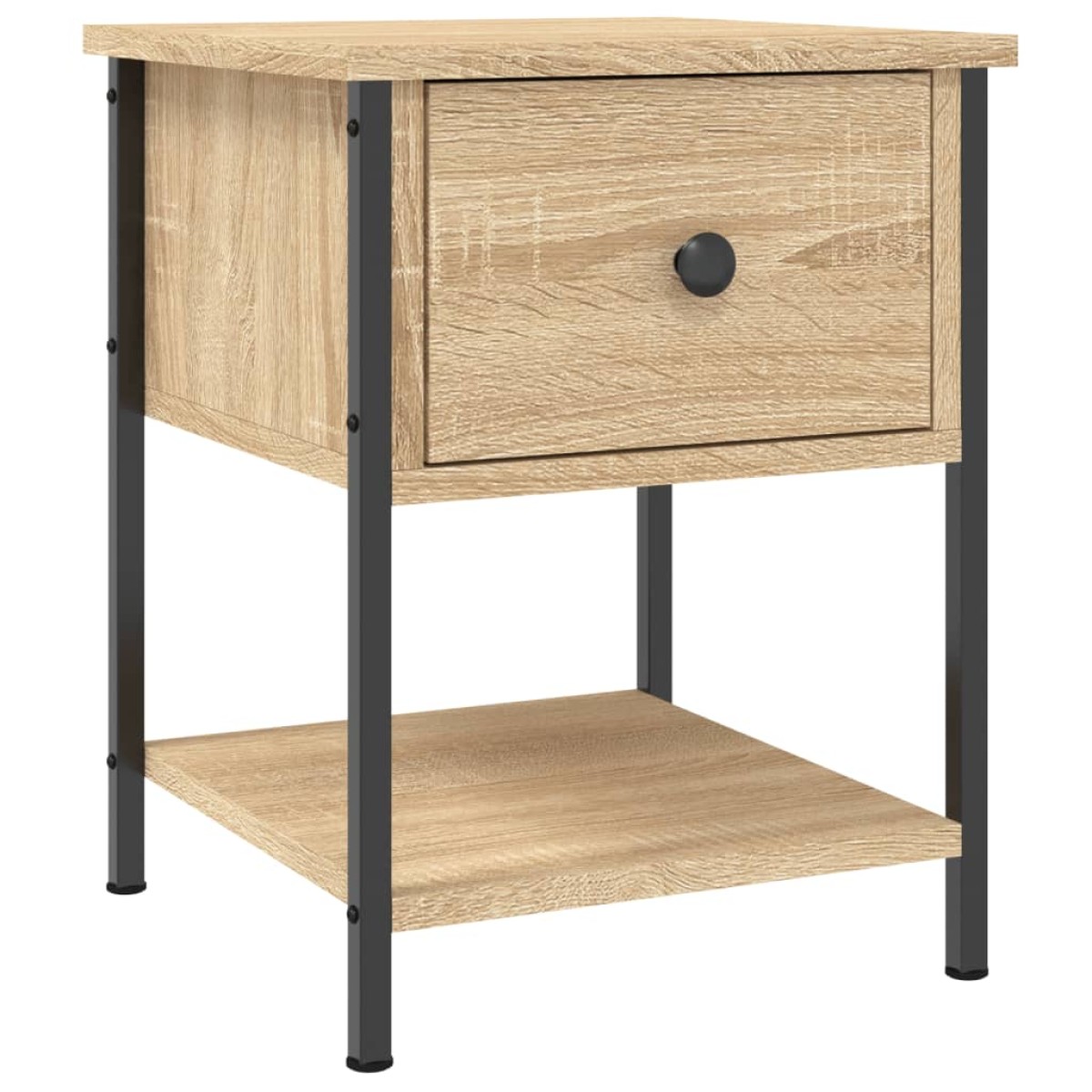 vidaXL Κομοδίνα 2 τεμ. Sonoma Δρυς 34x35,5x45εκ από Επεξεργασμένο Ξύλο