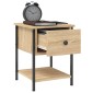 vidaXL Κομοδίνα 2 τεμ. Sonoma Δρυς 34x35,5x45εκ από Επεξεργασμένο Ξύλο