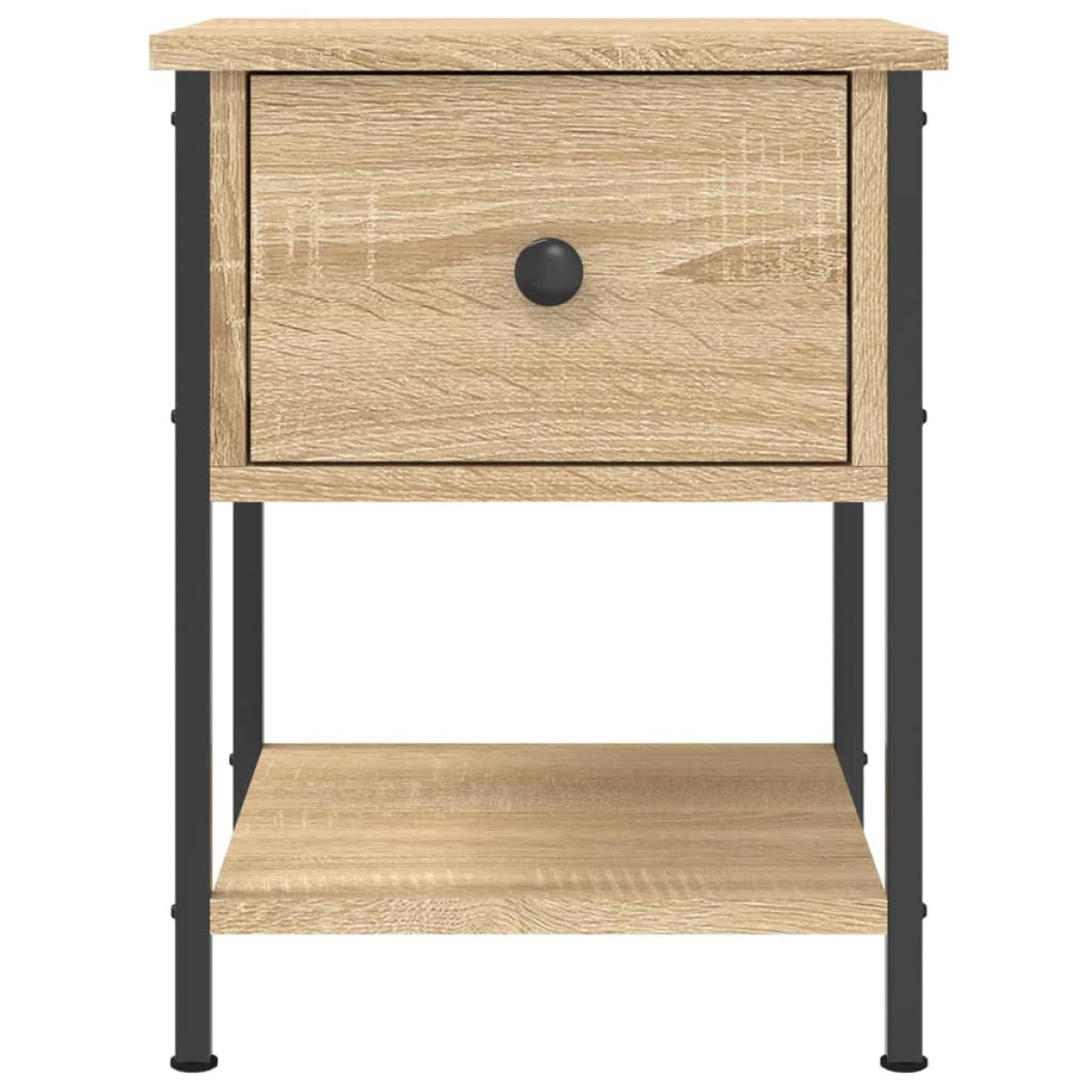 vidaXL Κομοδίνα 2 τεμ. Sonoma Δρυς 34x35,5x45εκ από Επεξεργασμένο Ξύλο