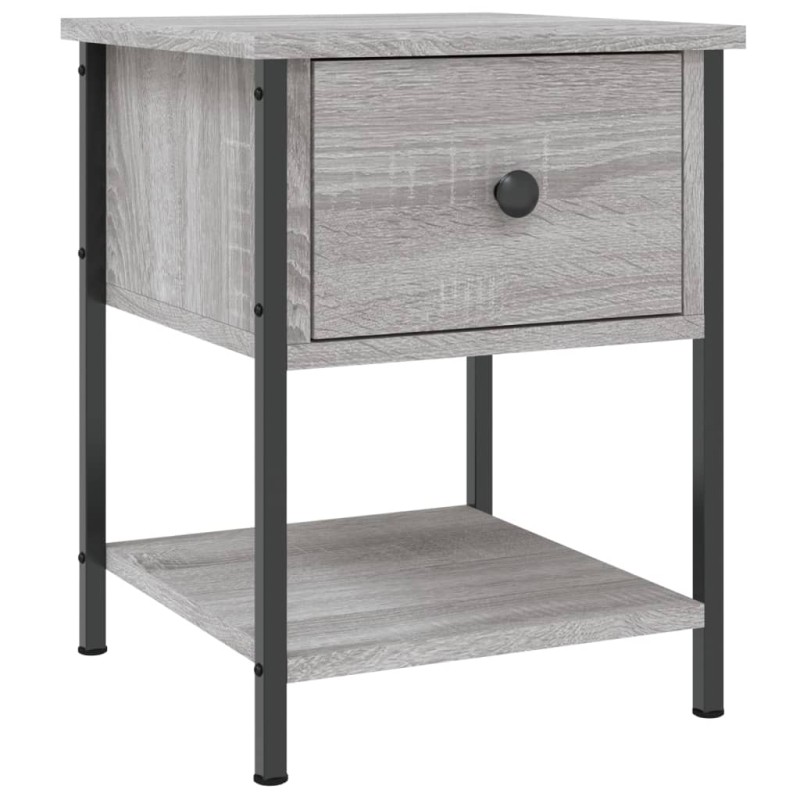 vidaXL Κομοδίνο Γκρι Sonoma 34 x 35,5 x 45 εκ. από Επεξεργασμένο Ξύλο
