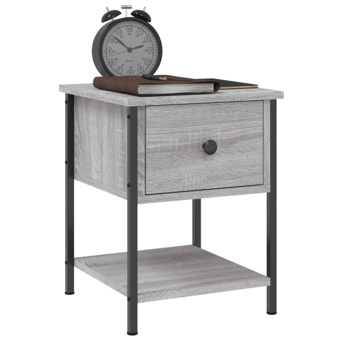 vidaXL Κομοδίνο Γκρι Sonoma 34 x 35,5 x 45 εκ. από Επεξεργασμένο Ξύλο