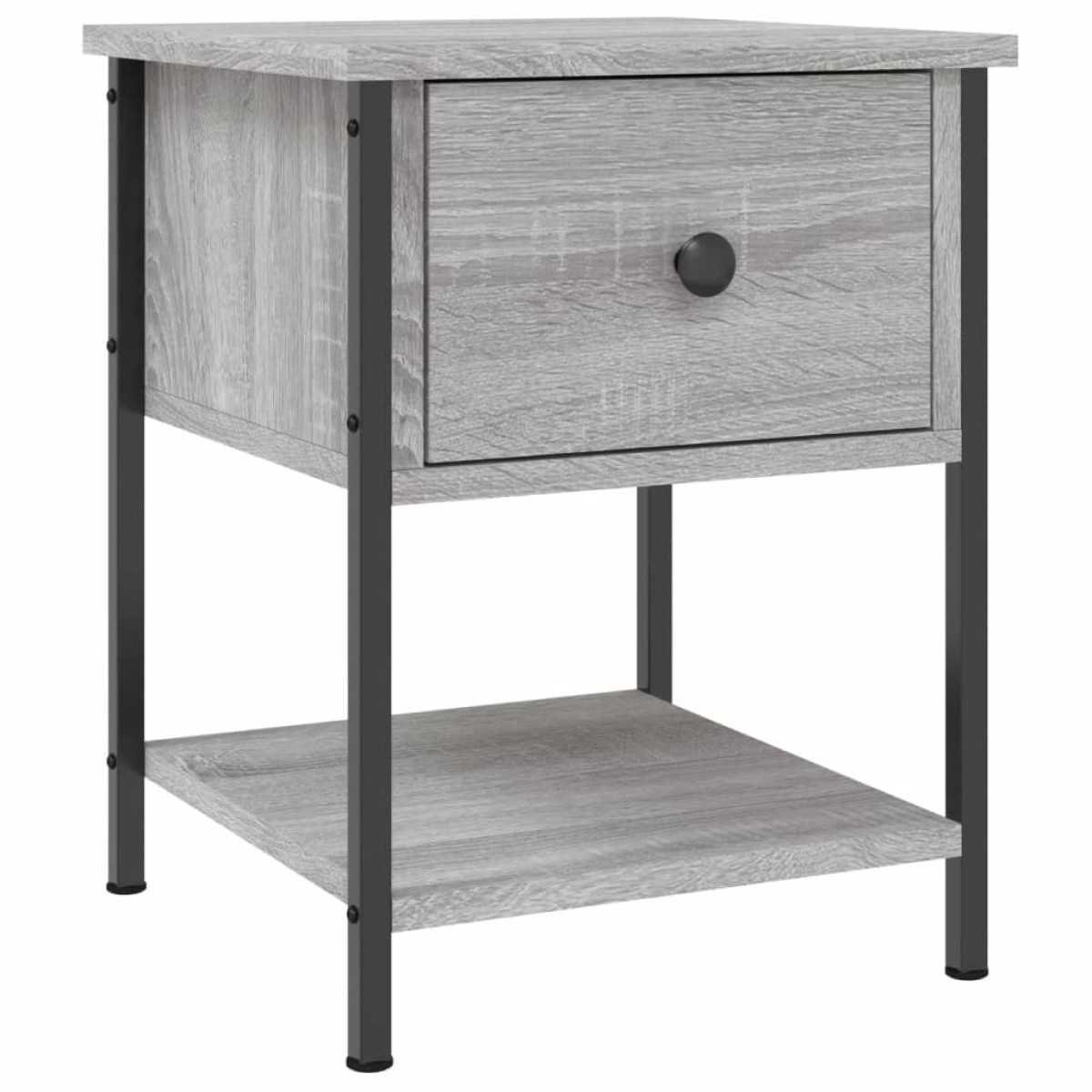 vidaXL Κομοδίνα 2 τεμ. Γκρι Sonoma 34x35,5x45 εκ. Επεξεργασμένο Ξύλο