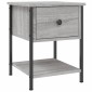vidaXL Κομοδίνα 2 τεμ. Γκρι Sonoma 34x35,5x45 εκ. Επεξεργασμένο Ξύλο