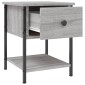 vidaXL Κομοδίνα 2 τεμ. Γκρι Sonoma 34x35,5x45 εκ. Επεξεργασμένο Ξύλο