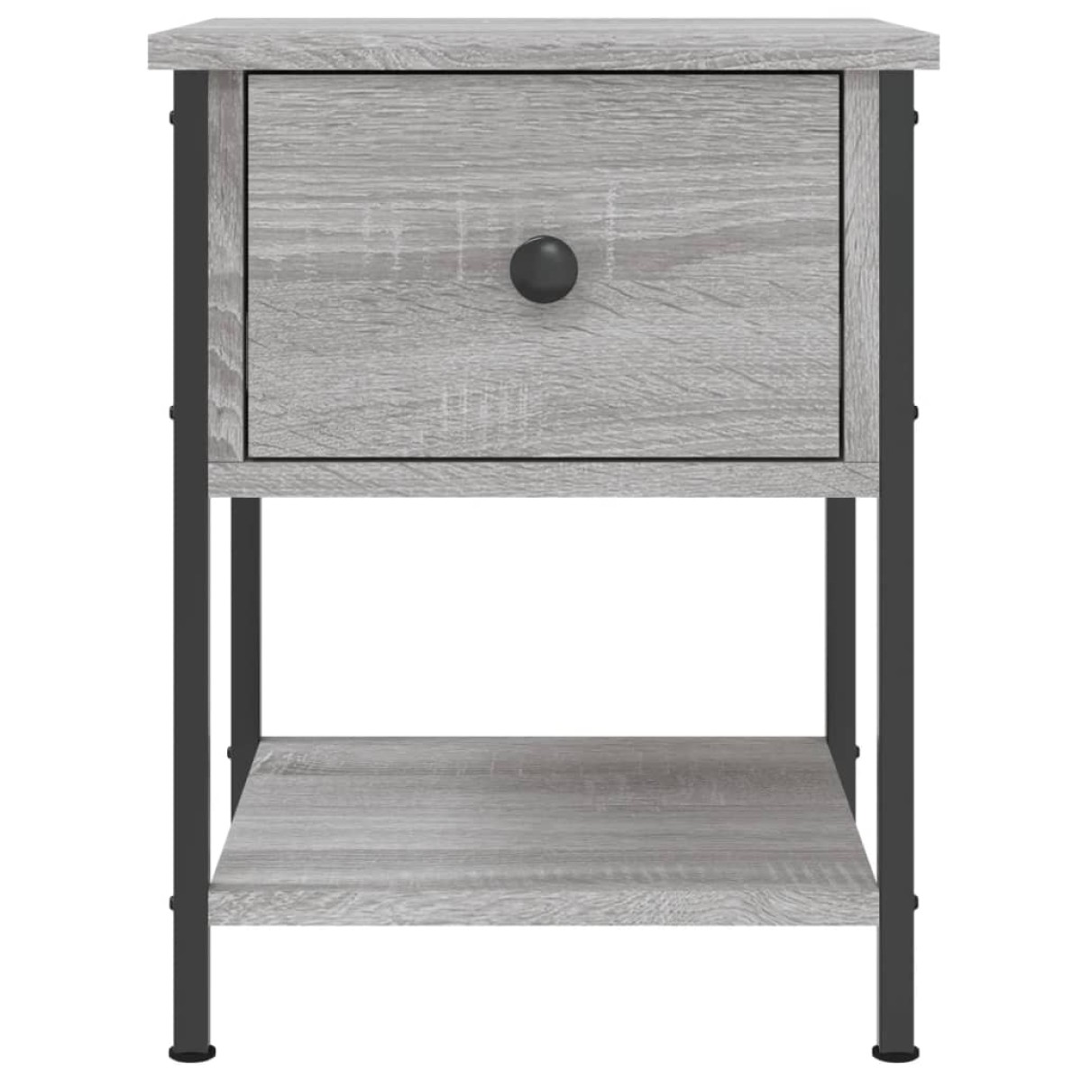 vidaXL Κομοδίνα 2 τεμ. Γκρι Sonoma 34x35,5x45 εκ. Επεξεργασμένο Ξύλο