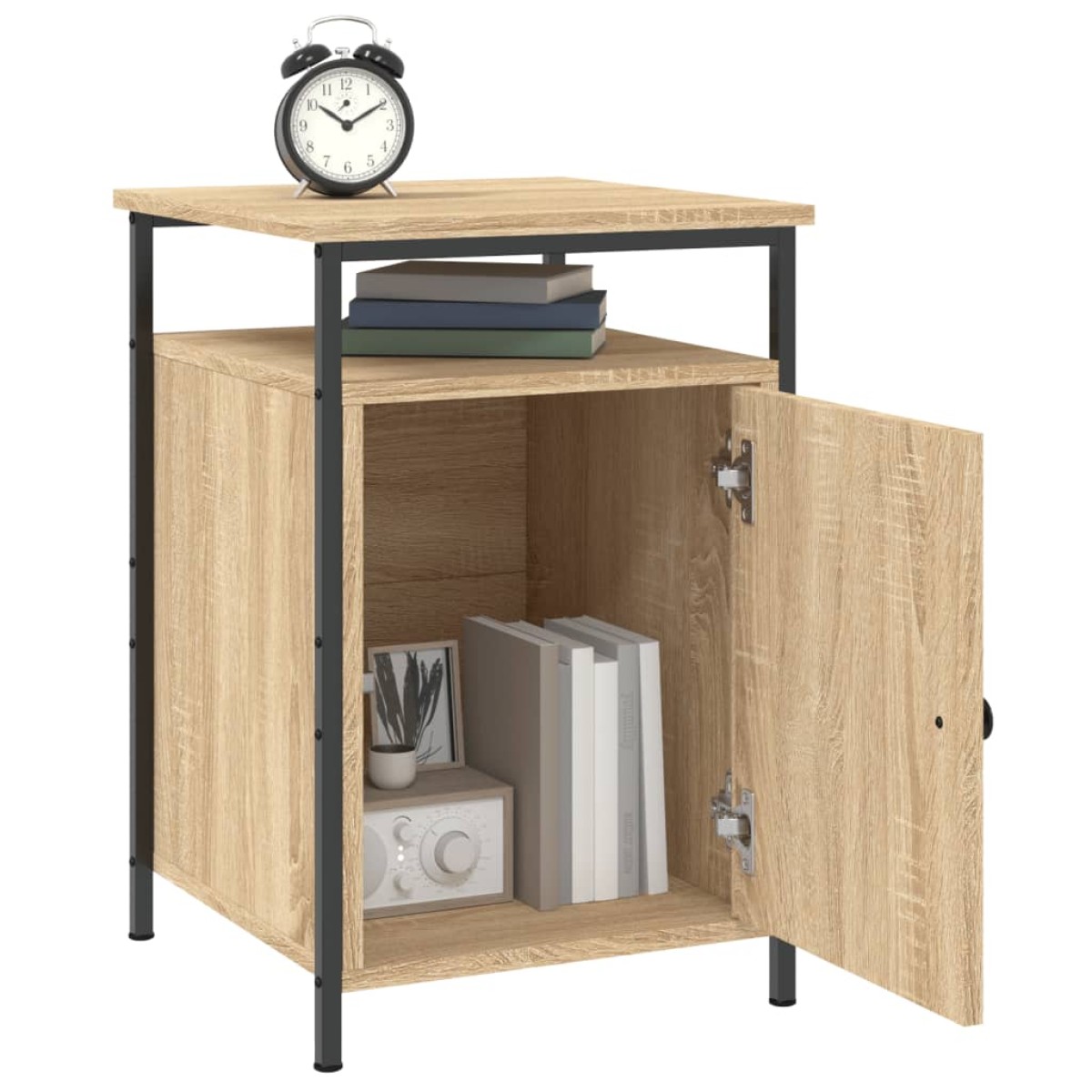 vidaXL Κομοδίνα 2 τεμ. Sonoma Δρυς 40x42x60 εκ. από Επεξεργασμένο Ξύλο