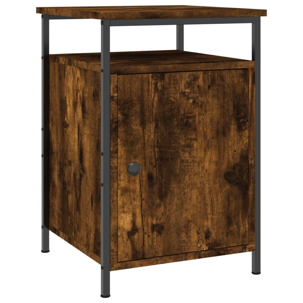 vidaXL Κομοδίνο Καπνιστή Δρυς 40x42x60 εκ. από Επεξεργασμένο Ξύλο