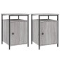 vidaXL Κομοδίνα 2 τεμ. Γκρι Sonoma 40x42x60εκ. από Επεξεργασμένο Ξύλο