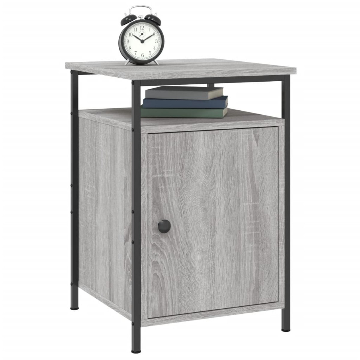 vidaXL Κομοδίνα 2 τεμ. Γκρι Sonoma 40x42x60εκ. από Επεξεργασμένο Ξύλο