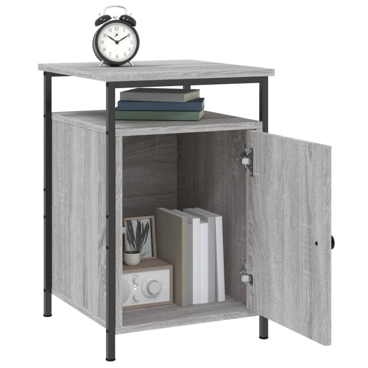 vidaXL Κομοδίνα 2 τεμ. Γκρι Sonoma 40x42x60εκ. από Επεξεργασμένο Ξύλο