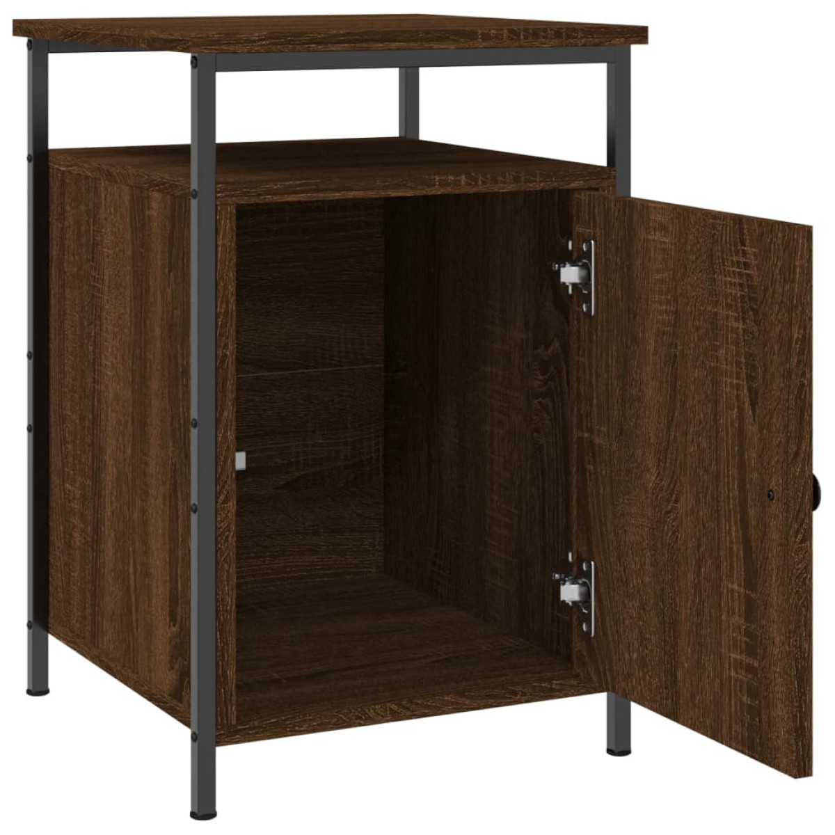 vidaXL Κομοδίνο Καφέ Δρυ 40 x 42 x 60 εκ. από Επεξεργασμένο Ξύλο
