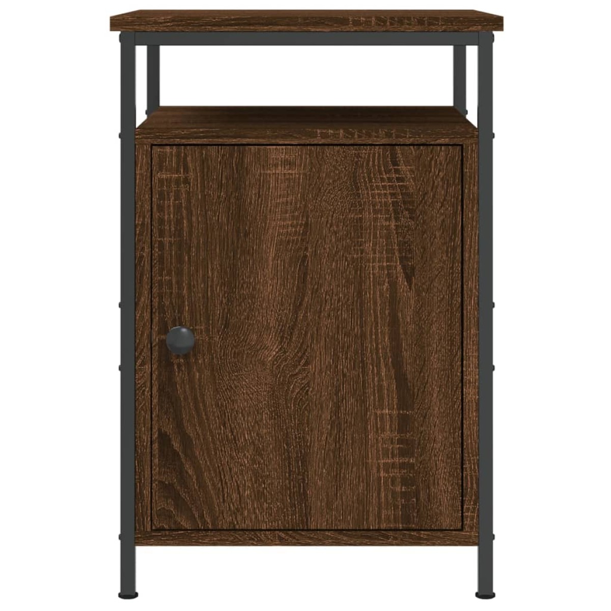 vidaXL Κομοδίνα 2 τεμ. Καφέ Δρυ 40x42x60 εκ. από Επεξεργ. Ξύλο