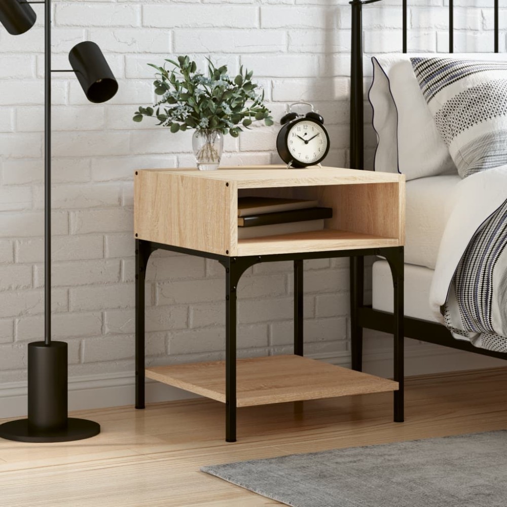 vidaXL Κομοδίνο Sonoma Δρυς 40 x 41 x 50 εκ. από Επεξεργασμένο Ξύλο