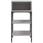 vidaXL Κομοδίνα 2 τεμ. Γκρι Sonoma 35x34,5x70 εκ. Επεξεργασμένο Ξύλο