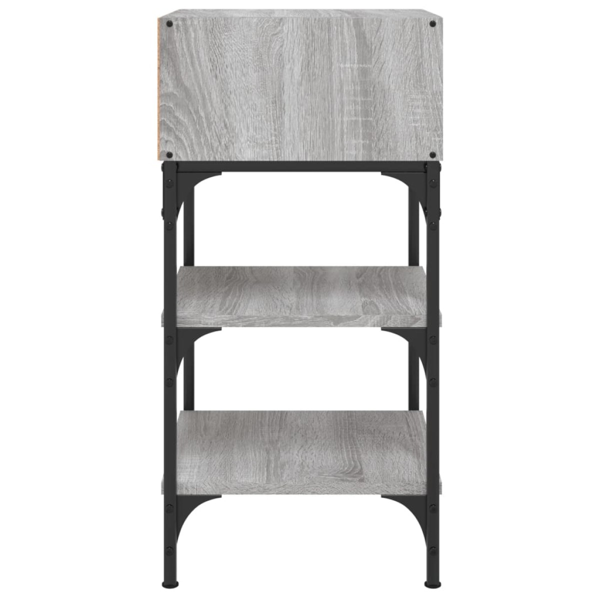 vidaXL Κομοδίνα 2 τεμ. Γκρι Sonoma 35x34,5x70 εκ. Επεξεργασμένο Ξύλο