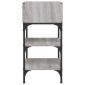 vidaXL Κομοδίνα 2 τεμ. Γκρι Sonoma 35x34,5x70 εκ. Επεξεργασμένο Ξύλο